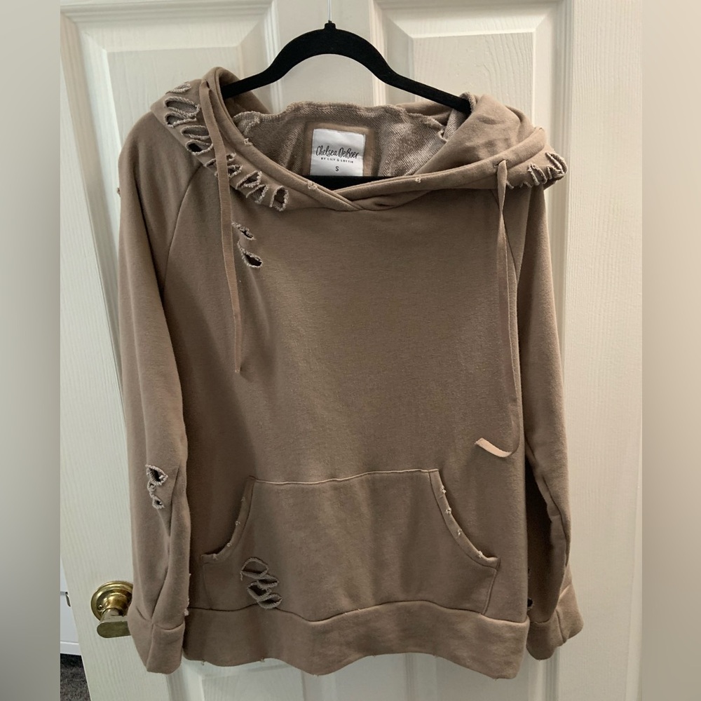 Lily and Lottie distressed hoodie